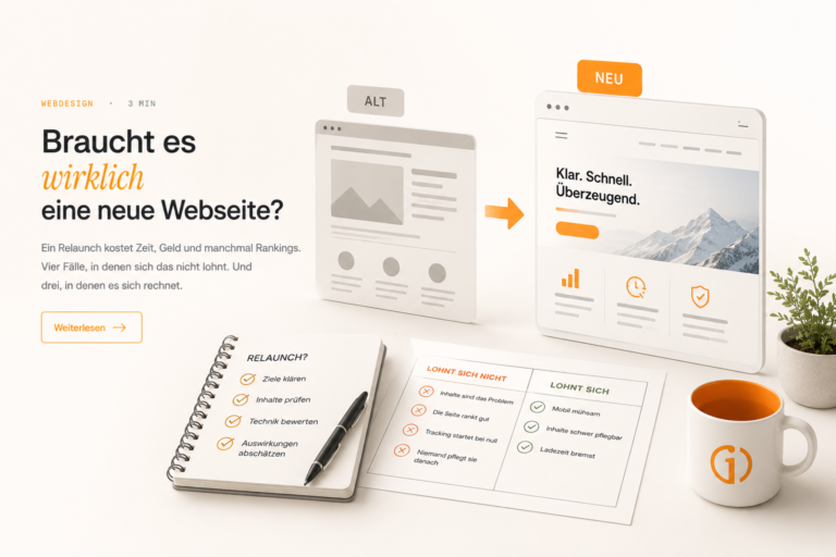 Braucht es wirklich eine neue Webseite