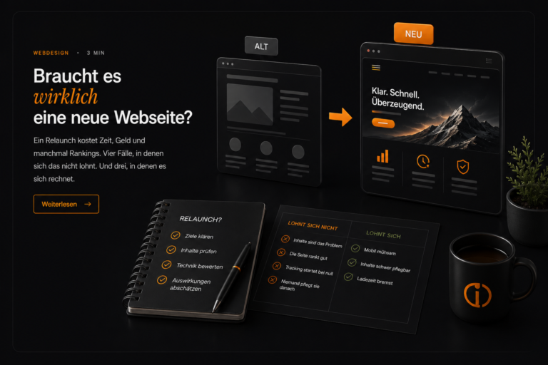 Braucht es wirklich eine neue Webseite